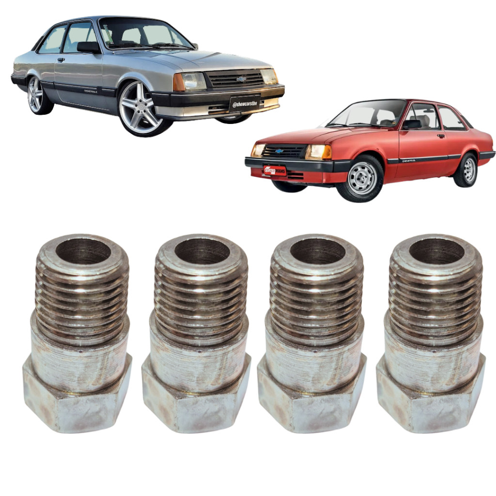 4 Tucho Vela Cônico Prolongador Chevette / Chevy 