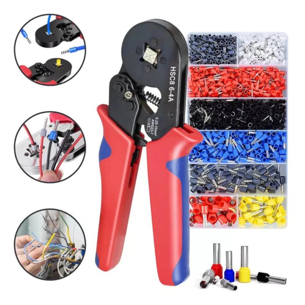 Kit Alicate Crimpar Prensa Box Com Terminais ̵