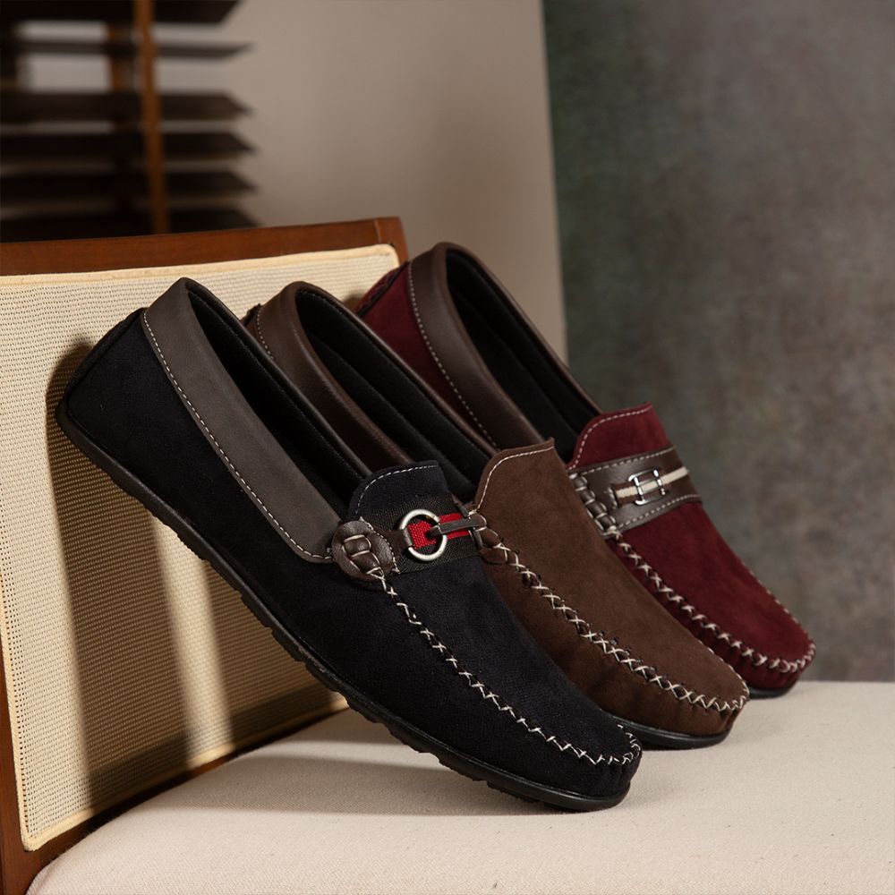 KIT 3 PARES sapato mocassim slip on casual masculi