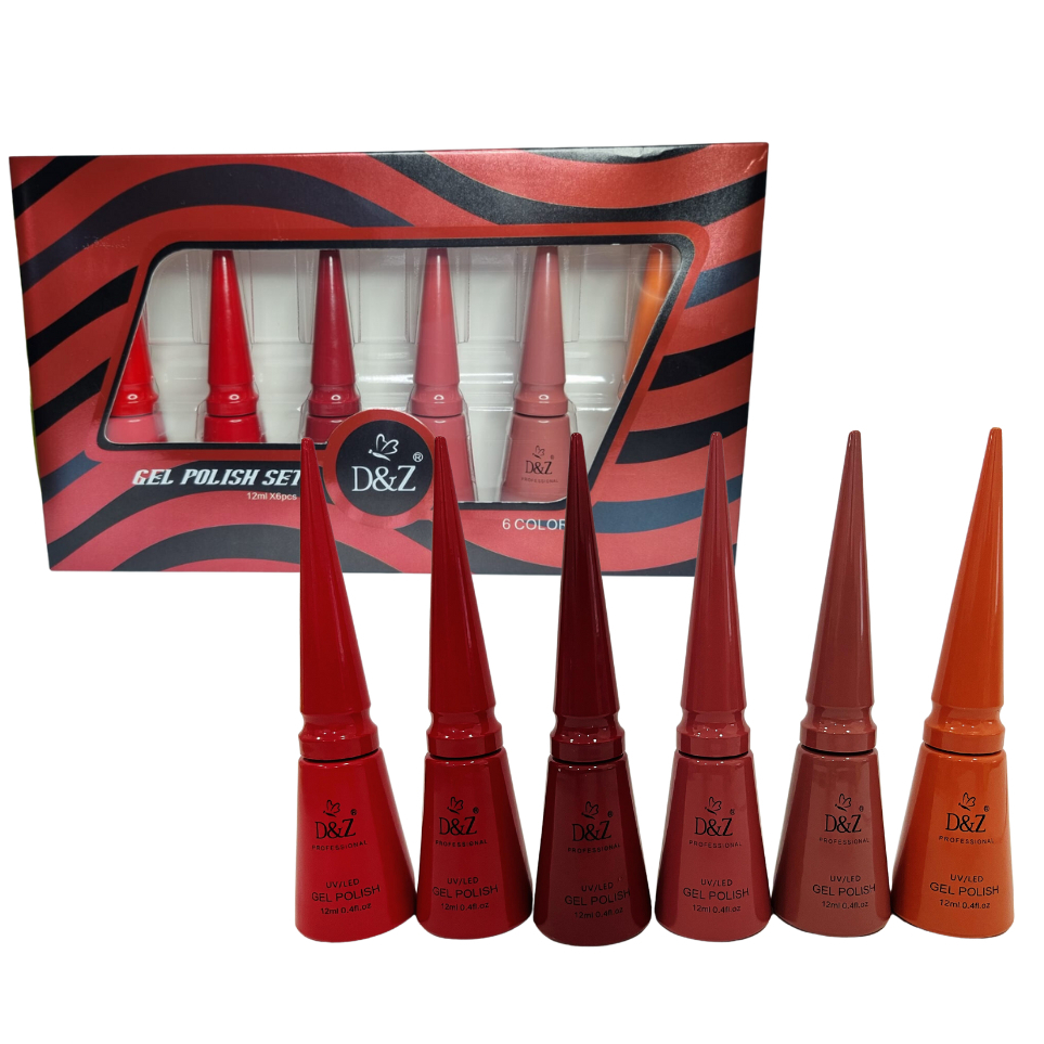Kit 6 Esmalte Em Gel DEZ 12ml – 6 Coleções