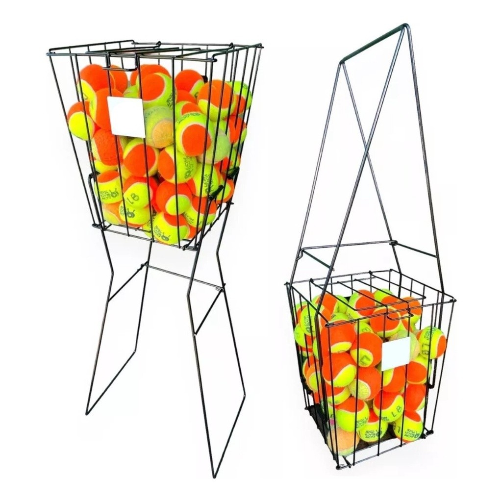 Cesto Bolas Tenis Beach Tennis Padel Pegador 80 Bo