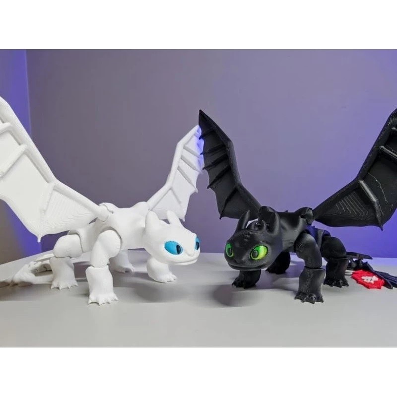 Banguela e Fúria da Luz  Dragões Articulados Bri