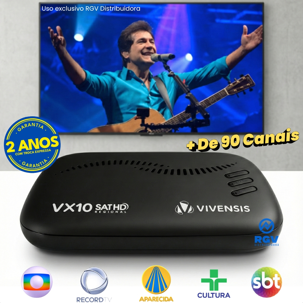 Receptor Vivensis  VX10 Nova Parabólica Sathd Reg