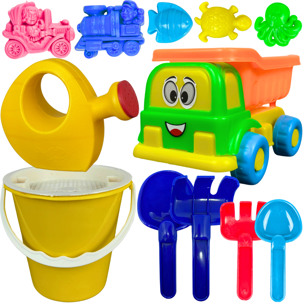 Kit Brinquedo de Praia Infantil Baldinho Areia Reg