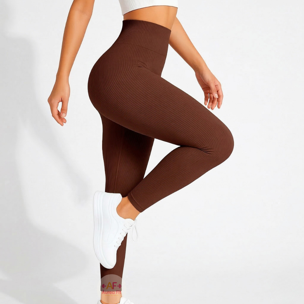 Calça Legging Canelada Premium de Cintura Alta Se
