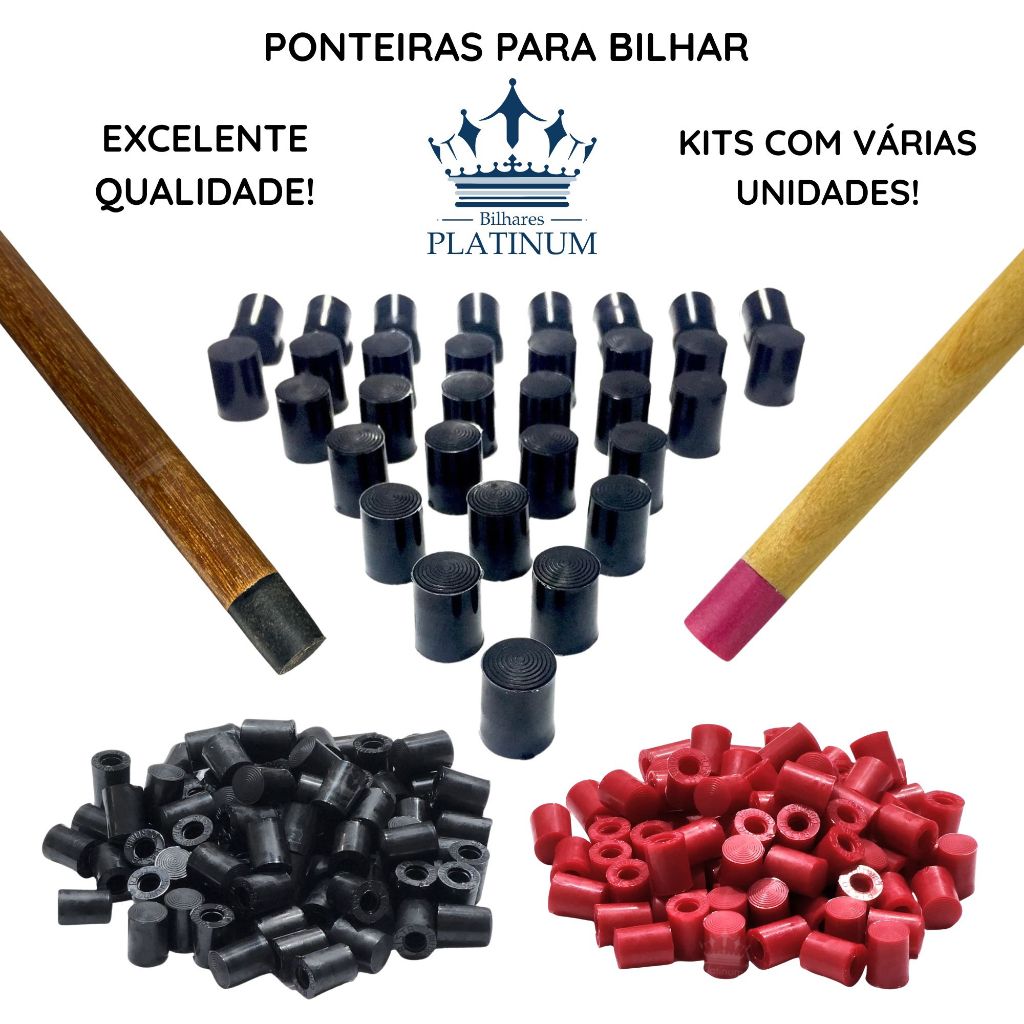 Ponteiras Virolas Para Taco De Bilhar Sinuca Rista