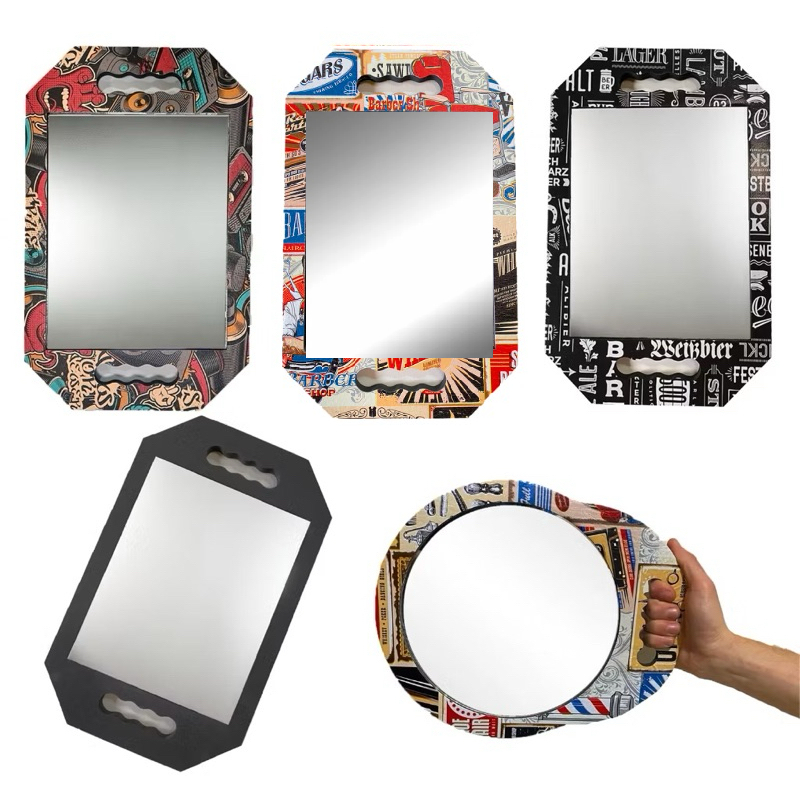 Espelho de Nuca Barbeiro Cabeleireiro Leve Profiss