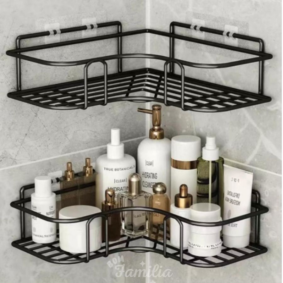 Kit1/3/4 Prateleiras Suporte Com Alto Adesivos Par