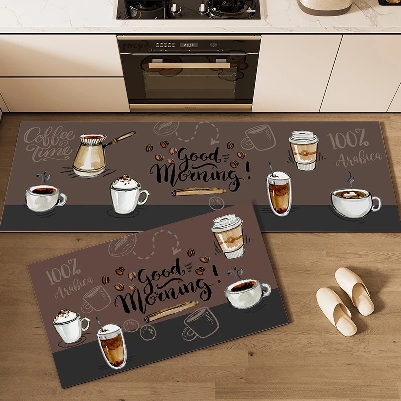 Kit Tapete Jogo Passadeira Cozinha Belga Antiderra