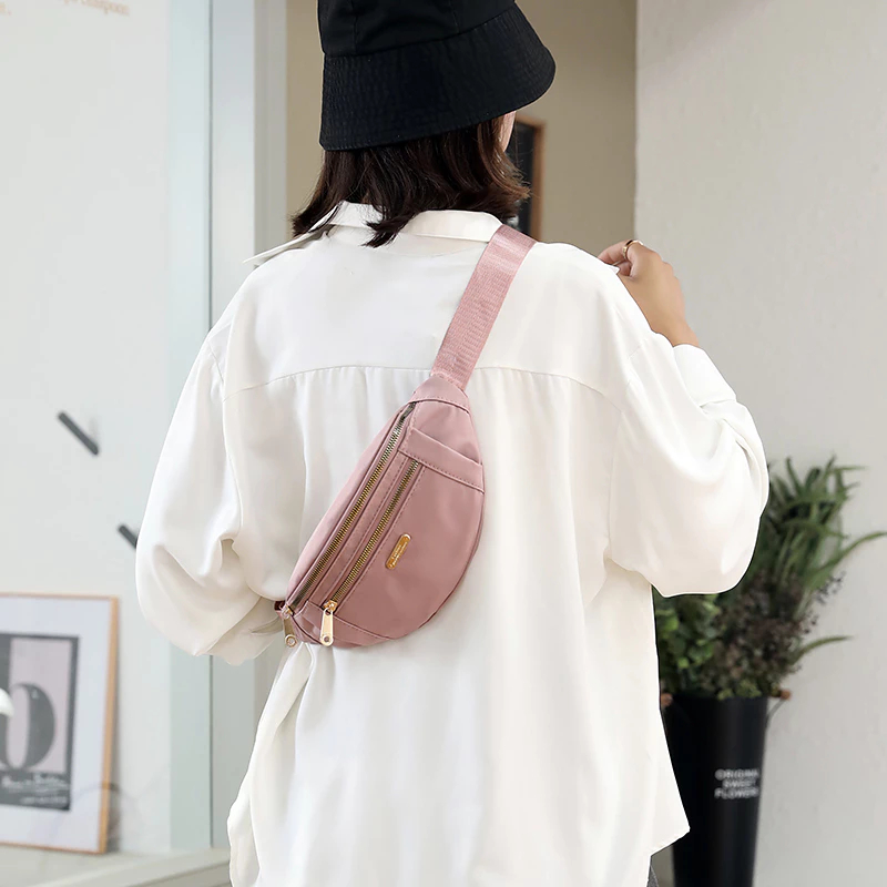 Bolsa Transversal Feminina Pochete em Lona Imperme