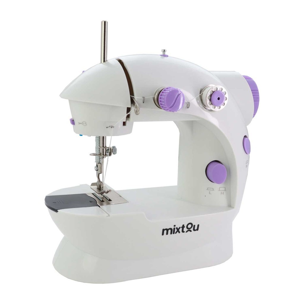 Mini Máquina De Costura Reta Portátil Com Pedal 