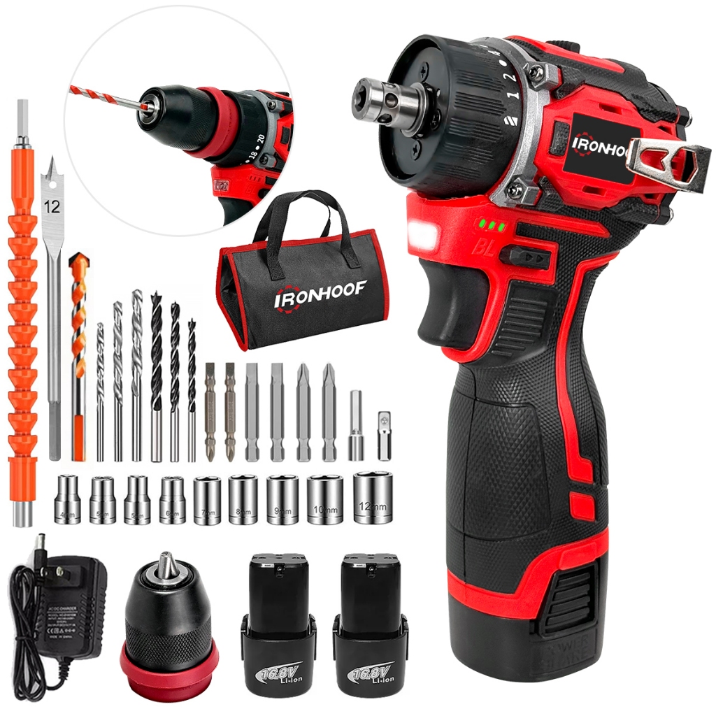 Furadeira Parafusadeira de Impacto A Bateria 16.8V