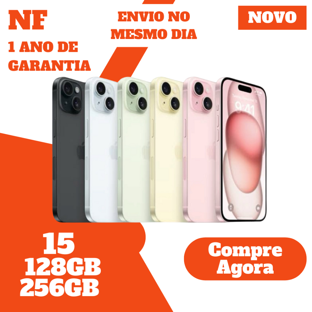 iPhone 15 128GB  Lacrado  Novo  Original  Garantia