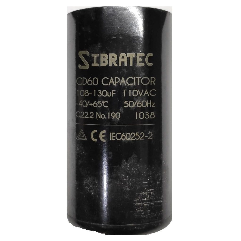 CAPACITOR ELETROLITICO DE PARTIDA 108-130 110V