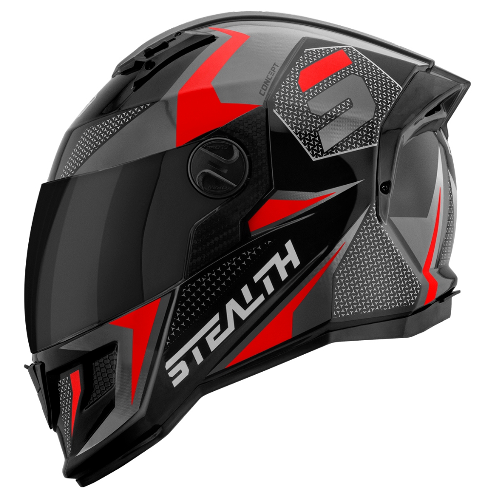 Capacete Fechado Esportivo Stealth Concept Viseira