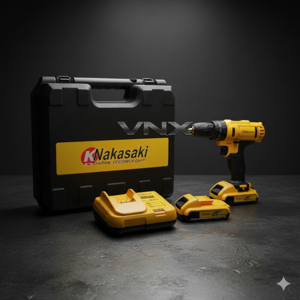 Kit 25v Knakasaki Parafusadeira Furadeira De Impac