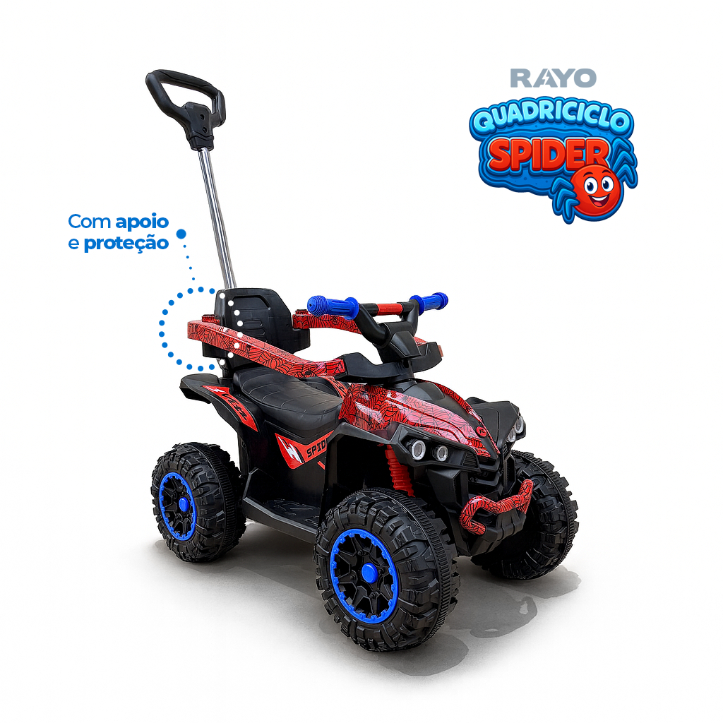 Carrinho Farol Quadriciclo Passeio Infantil Andado
