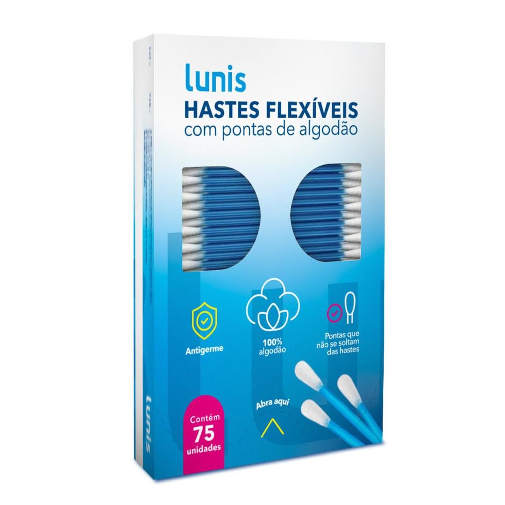 Hastes Flexíveis Lunis c/75un