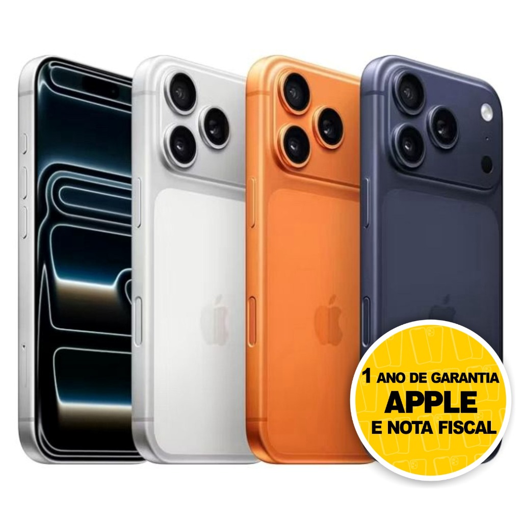 Celular iPhone 17 Pro e Pro Max 256GB 5G Dual E-si