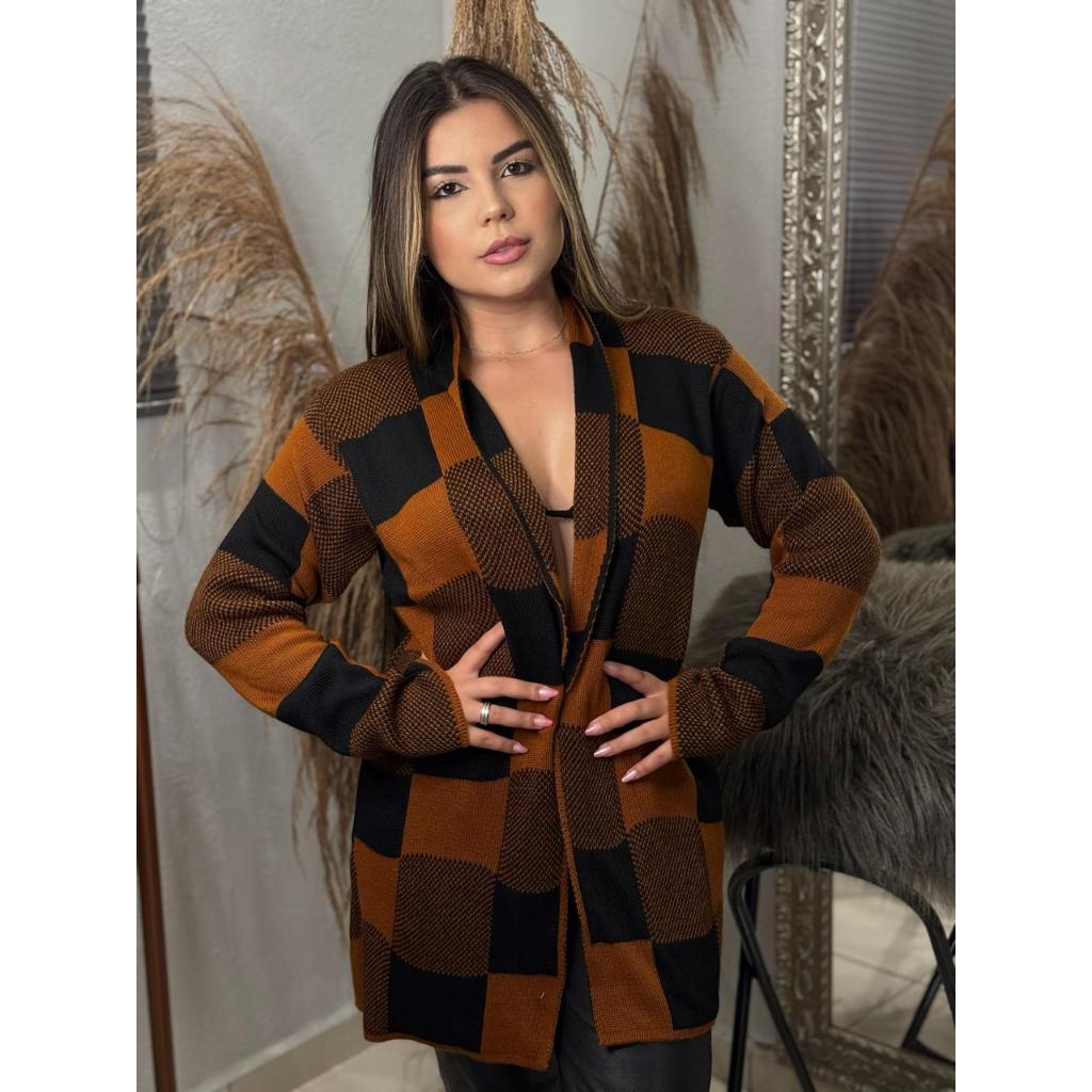 Casaco Sobretudo Feminino Plus Size Alfaiataria Xa