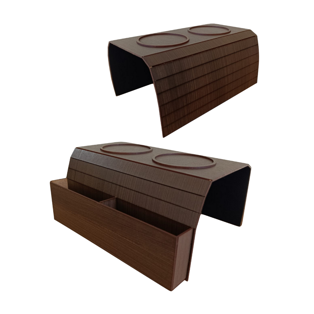 Jogo 2 Bandejas Porta Copo + Porta Controle Para S