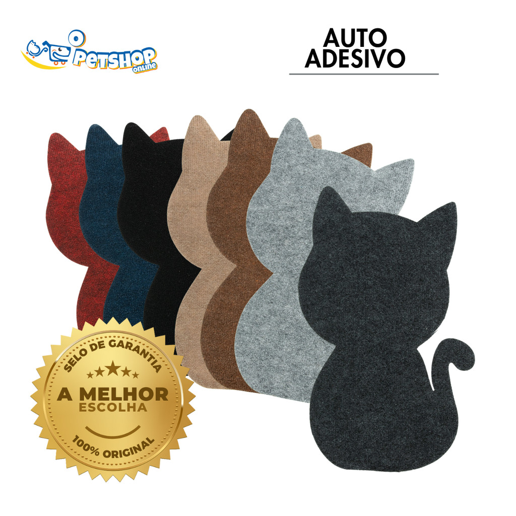 Arranhador Adesivo Design Gato em Carpete Premium 