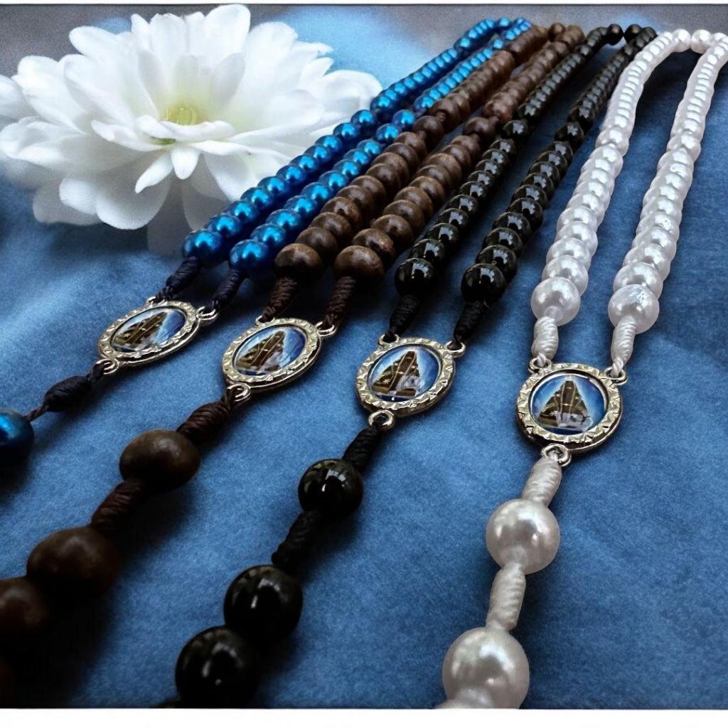 Terço Nossa Senhora Aparecida em Pérola ou Madei