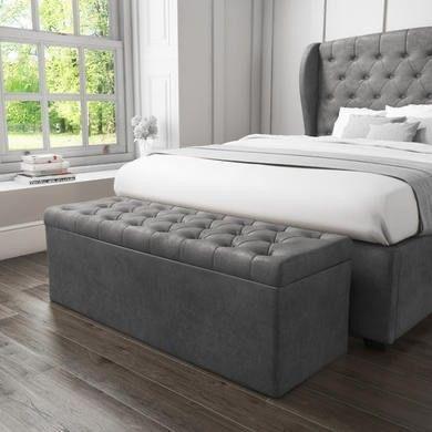 Puff Baú pé de cama  no Sued Capitone (porta obj