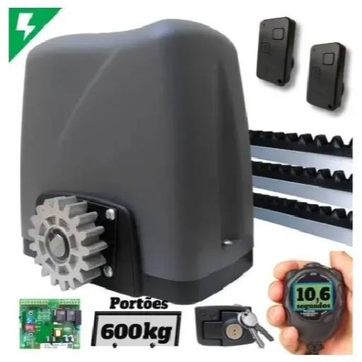 Motor Portão Rossi Eletrônico Deslizante de Corr