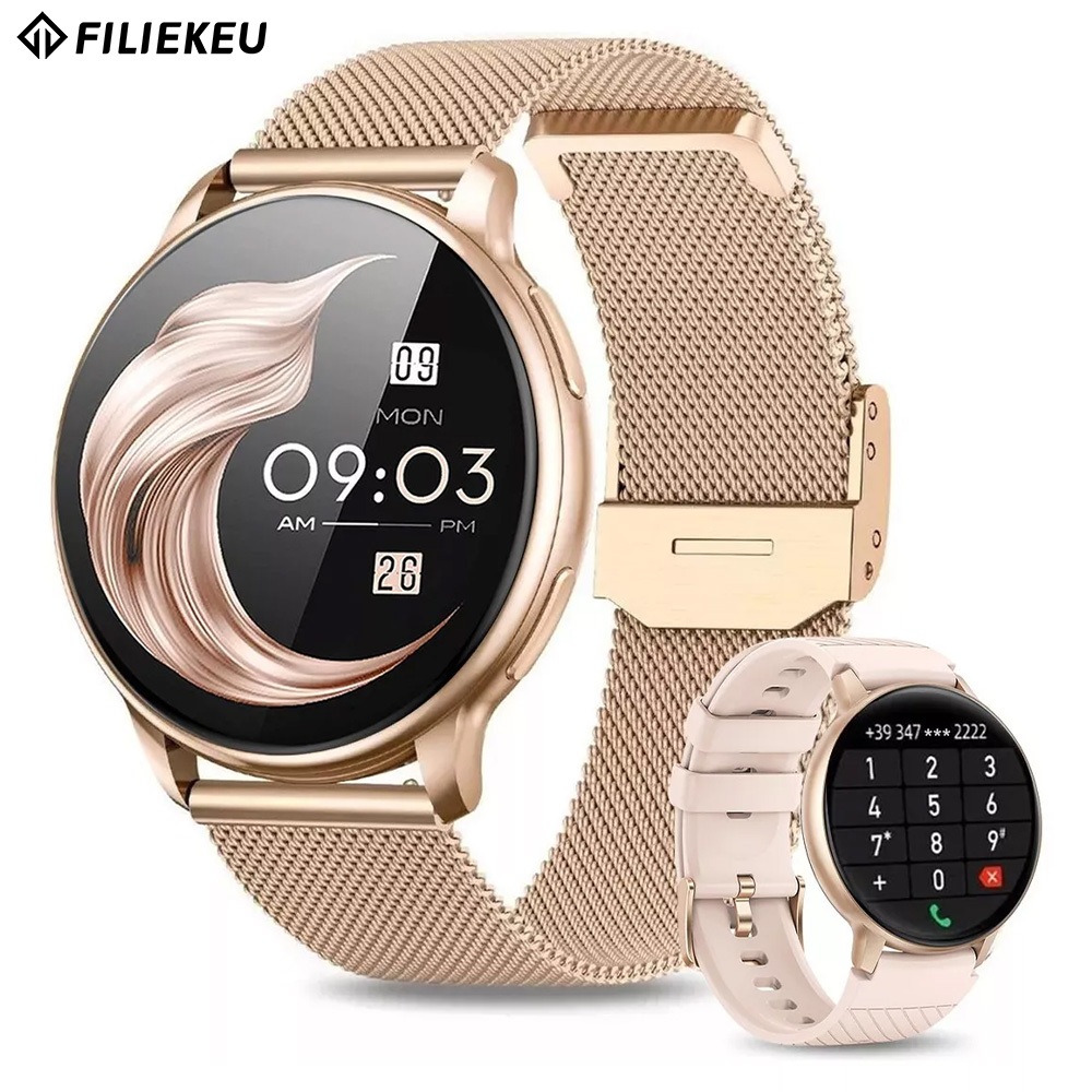 FILIEKEU Smartwatch Chamada Bluetooth à prova dá
