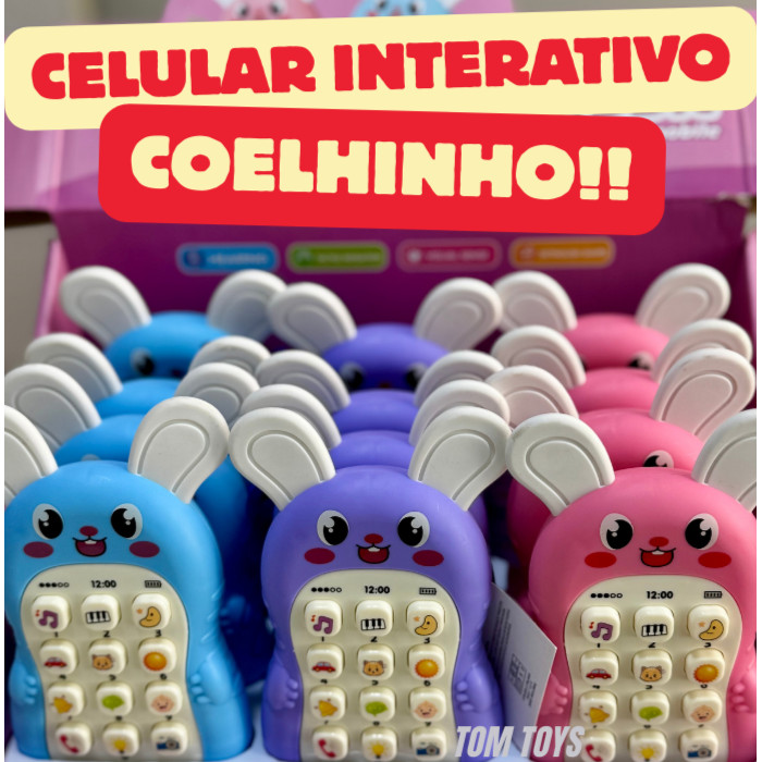 Celular  Telefone Interativo Capivara ou Coelho co