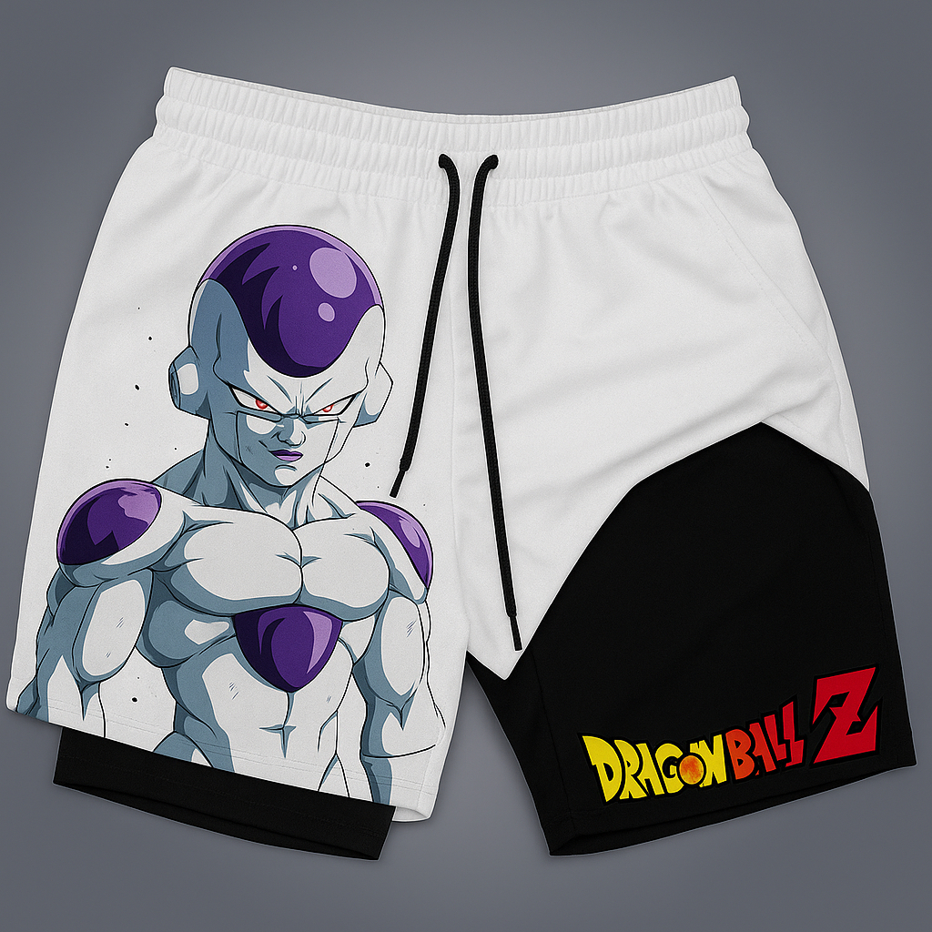 Short Masculino Compressão 2 em 1 Anime Dragon ba