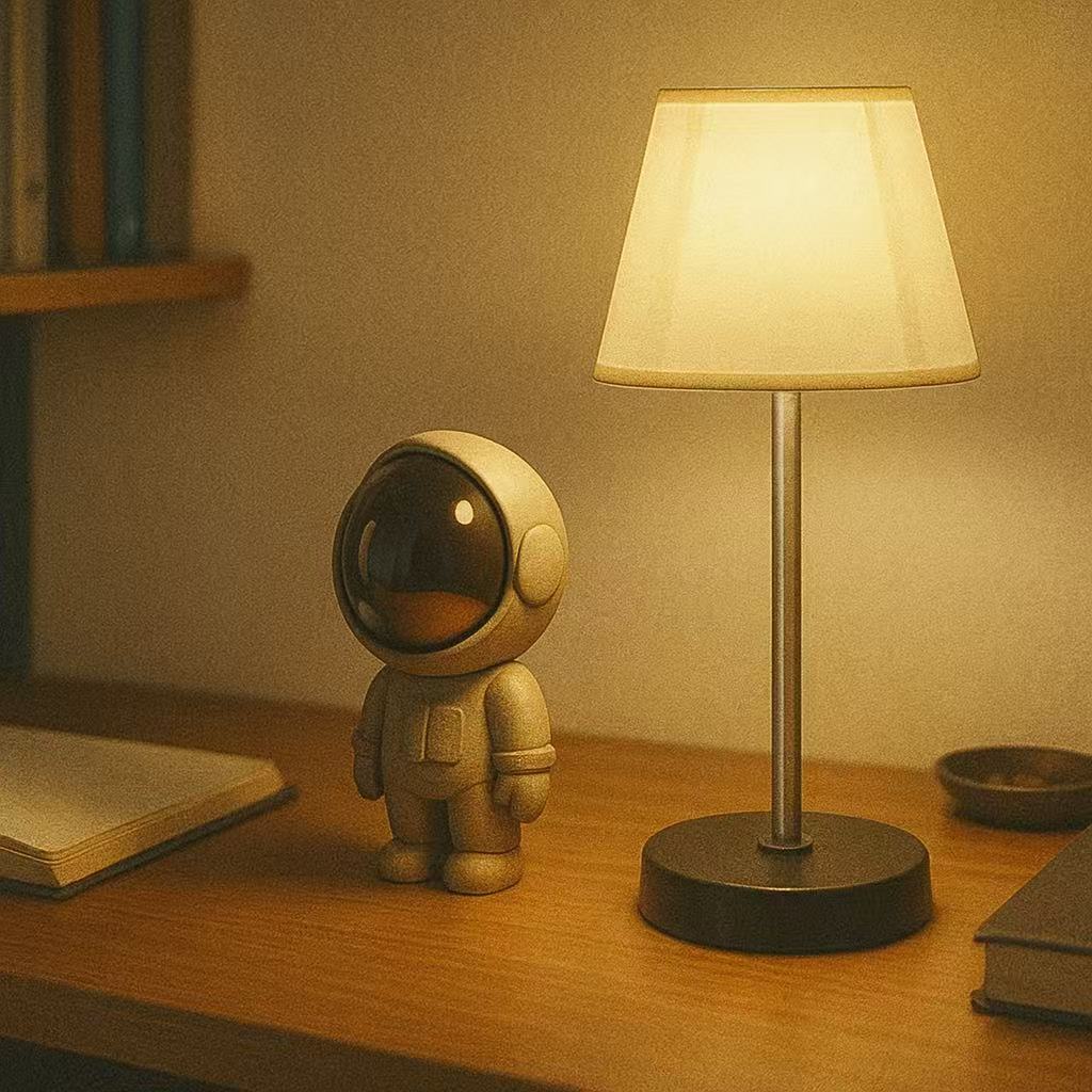 abajur recarregável telescópico touch luminária