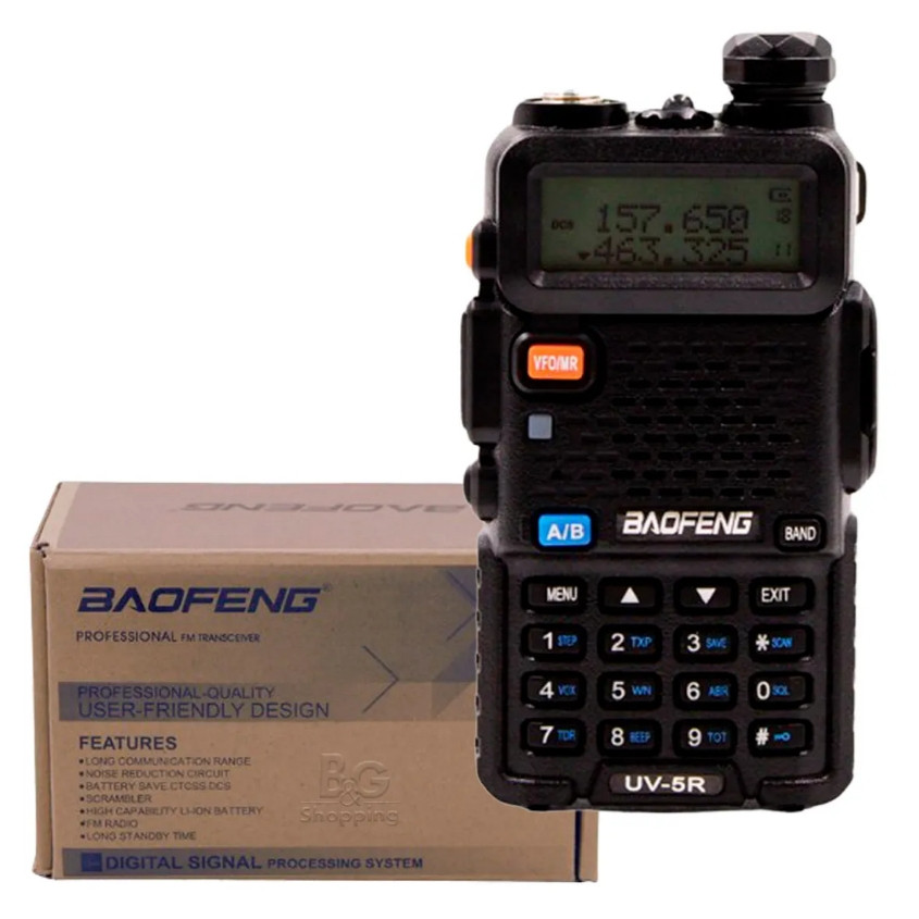 Rádio Comunicador Walk Talk Ht Baofeng Dual Band 