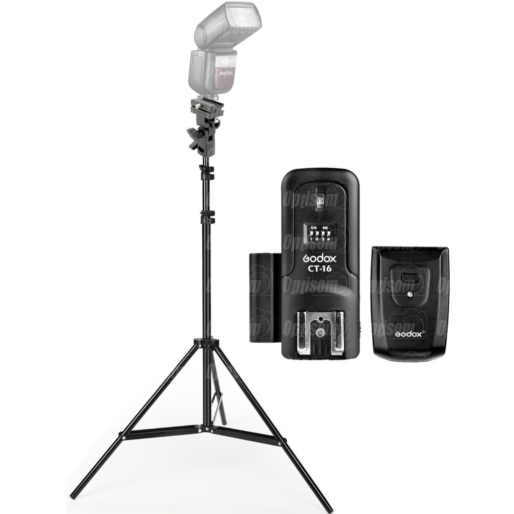 Kit Disparo Sem Fio Para Flash Speedlite Ct16 Godo