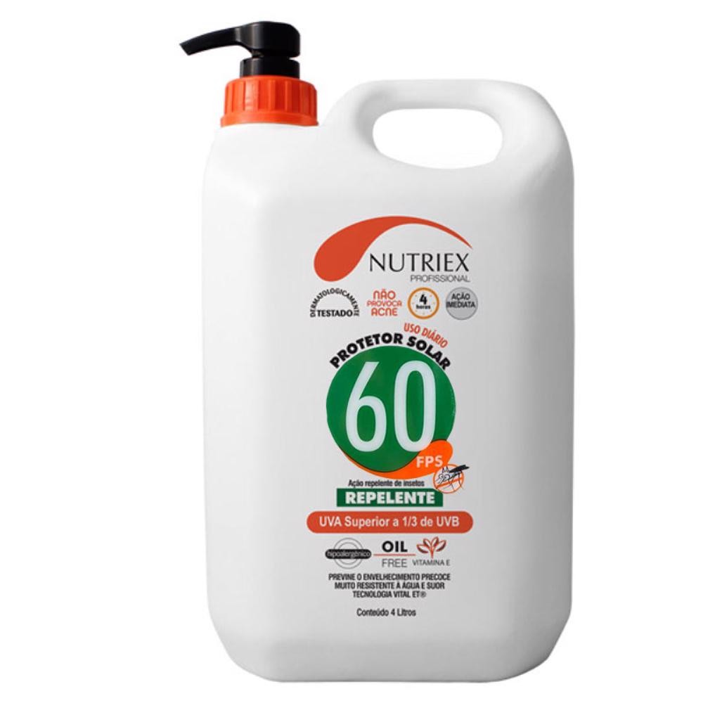 Protetor Solar FPS 60 com Repelente 4 Litros Bombo