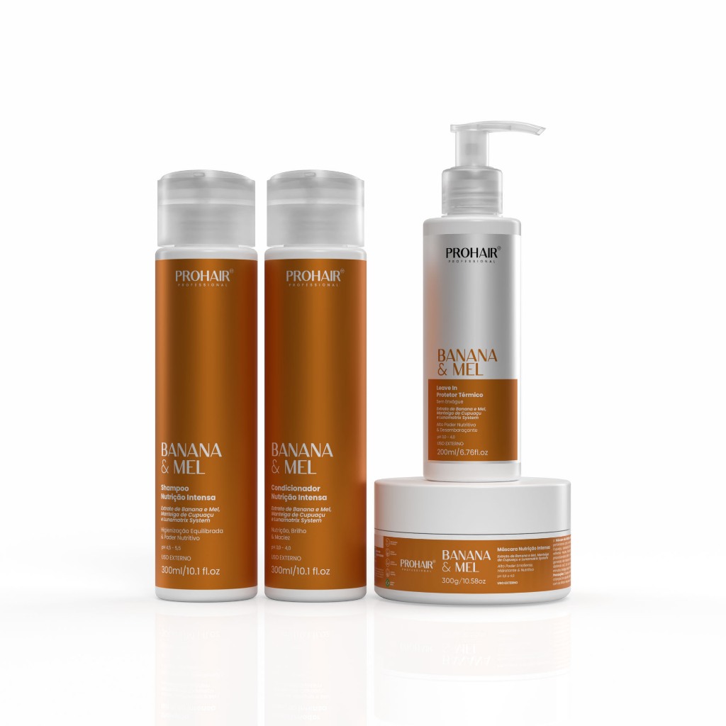 Kit Shampoo e Condicionador Mascara Capilar Leave 
