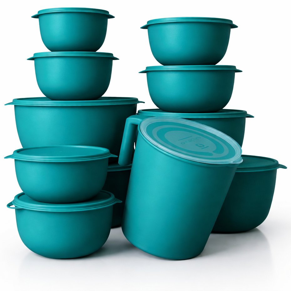 Kit Potes 10 Bowl + Jarra Cozinha Saladeira Pote M