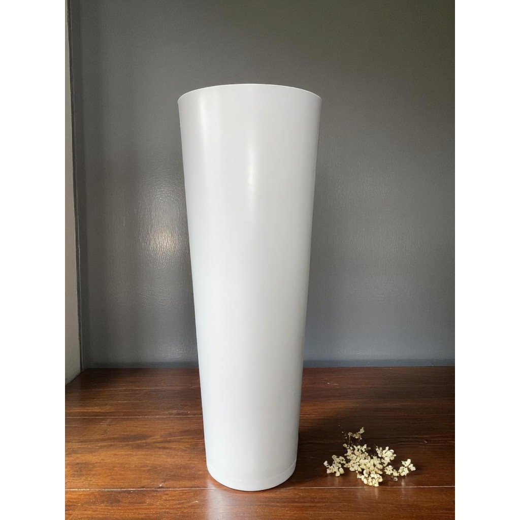 Vaso para Plantas Ibiza Cone 68cm Liso Polietileno