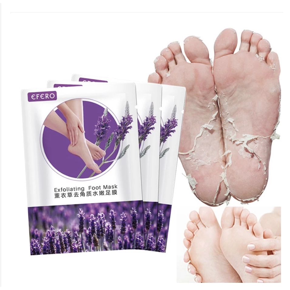 Kit 4 Pares Máscara de Pé Meias Esfoliantes Remo