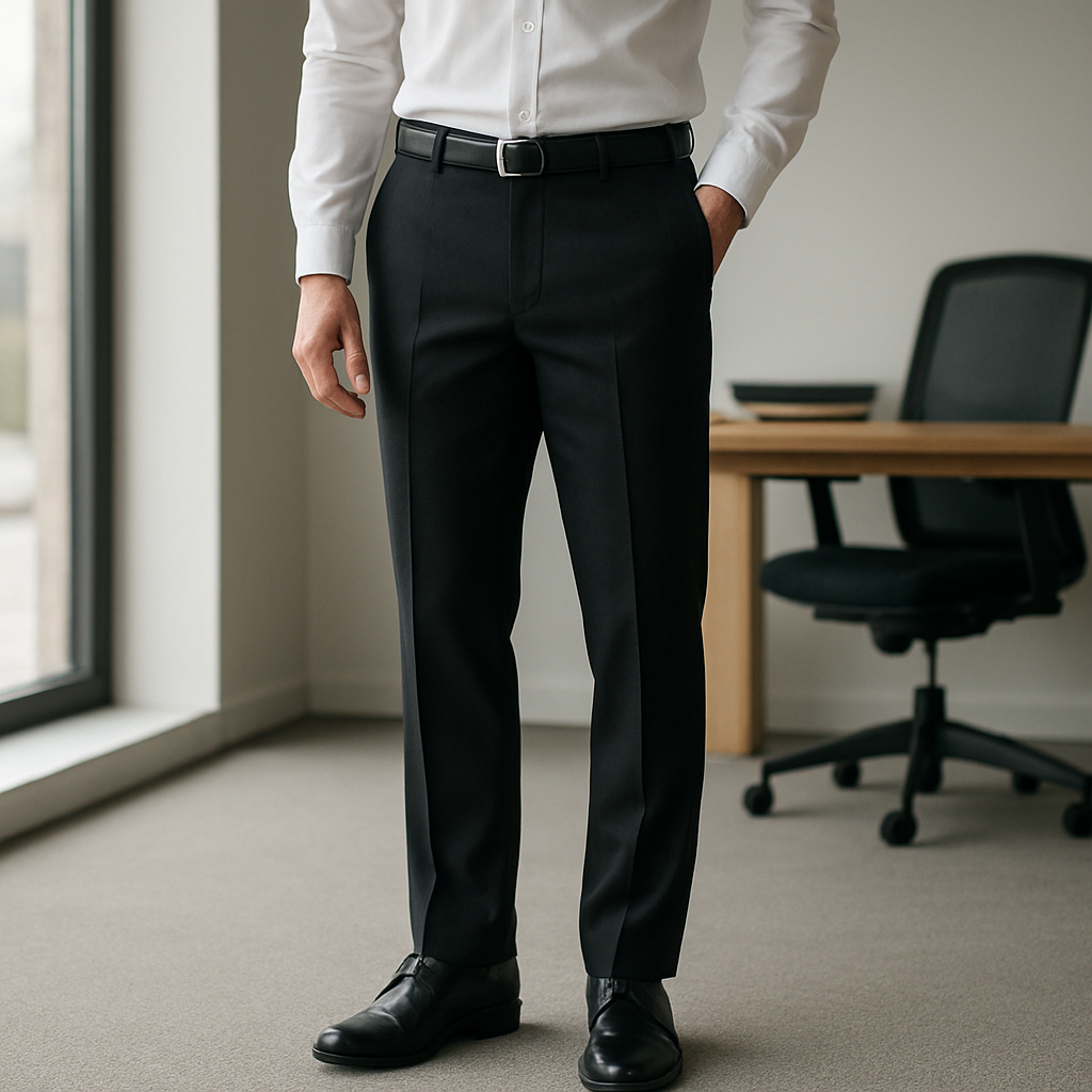 Calça Social Masculina em Oxford