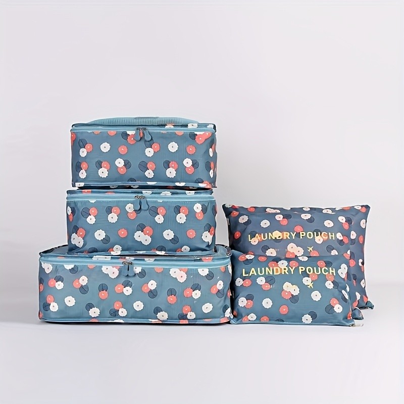 Kit 6 Pecas Bolsa De Armazenamento De Bagagem Orga