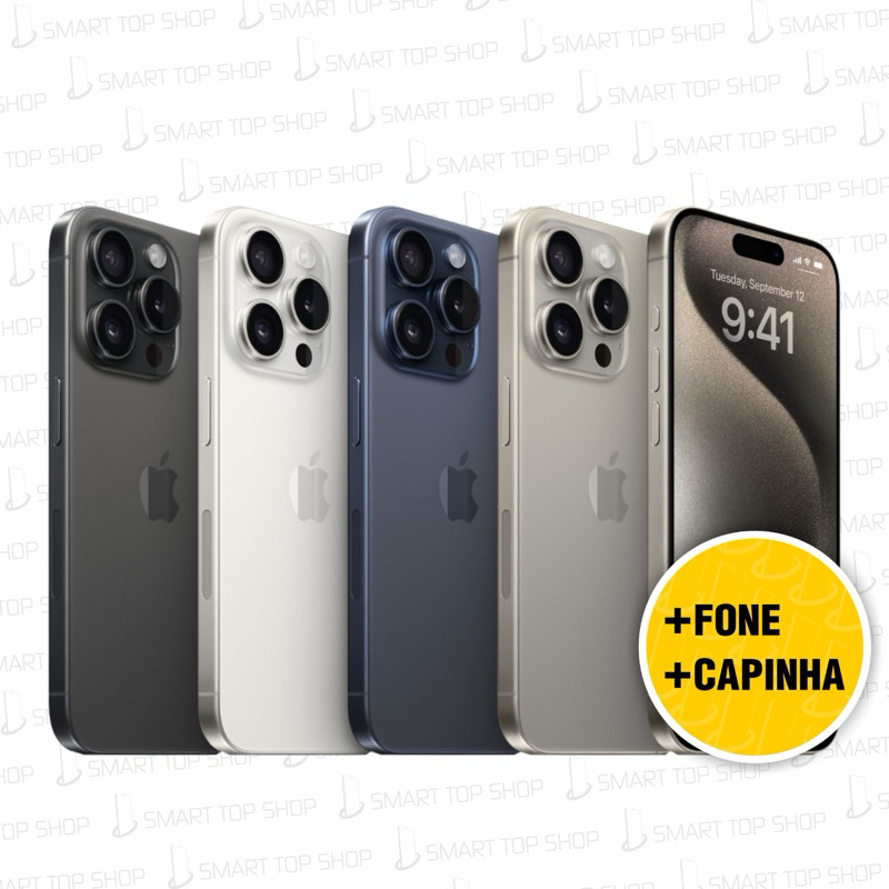 Celular iPhone 15, 15 Pro e Pro Max 128gb e 256gb 