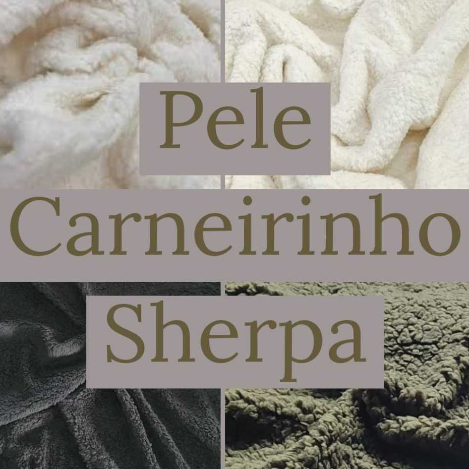 2 METROS TECIDO PELE CARNEIRINHO SHERPA OU CARAPIN
