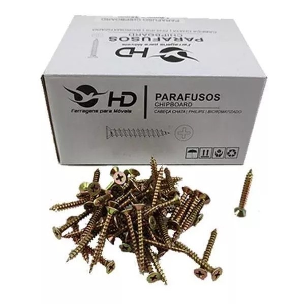 Parafuso Chipboard Phillips Para Madeira MDF 3,5 d