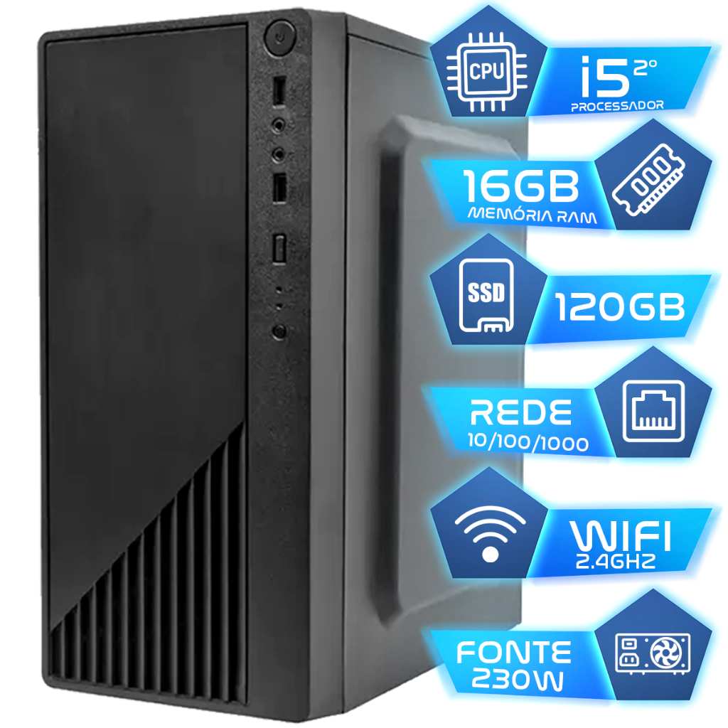 Pc Computador I5 Intel Core Ssd 120gb Memoria 16gb