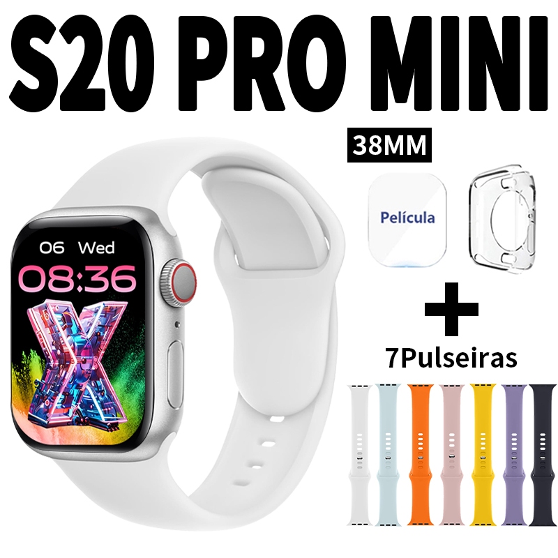 Sete pulseiras Smartwatch S20 PRO MINI Watch Pro S