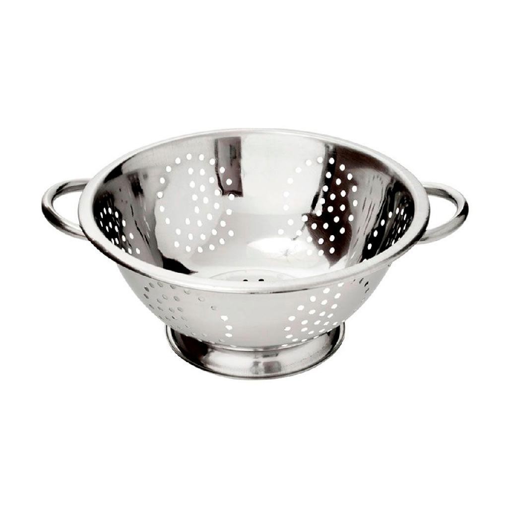 Escorredor Inox Macarrão Arroz Salada Com Alça M