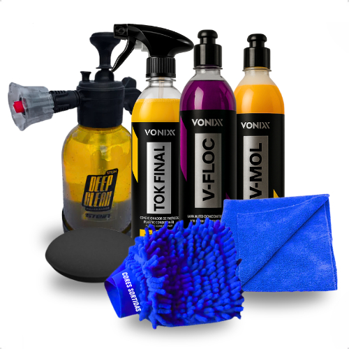 Kit de Limpeza Automotiva Vonixx Snow Foam Luva de
