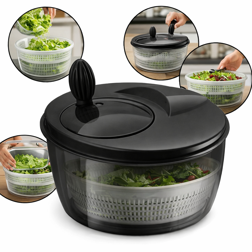 Centrífuga De Salada Secador Verduras  Manual 4l